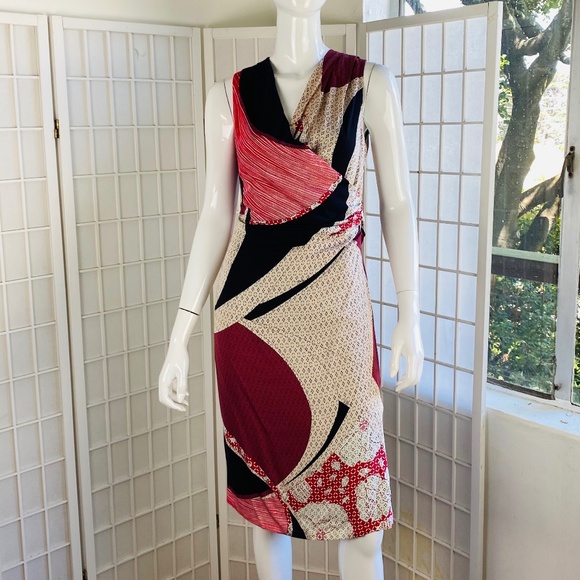 EMILIO PUCCI, Multi Color Silk Knee-Length Dress, 10.